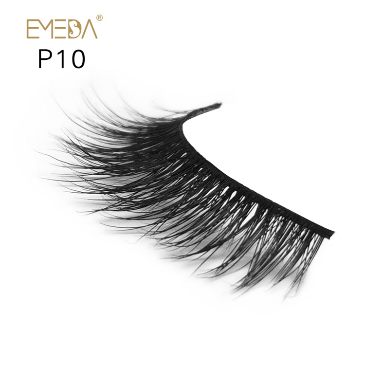 Siberian 100% Real Mink Furs Eyelashes,3D Mink Eyelash Strips Wholesale YH010